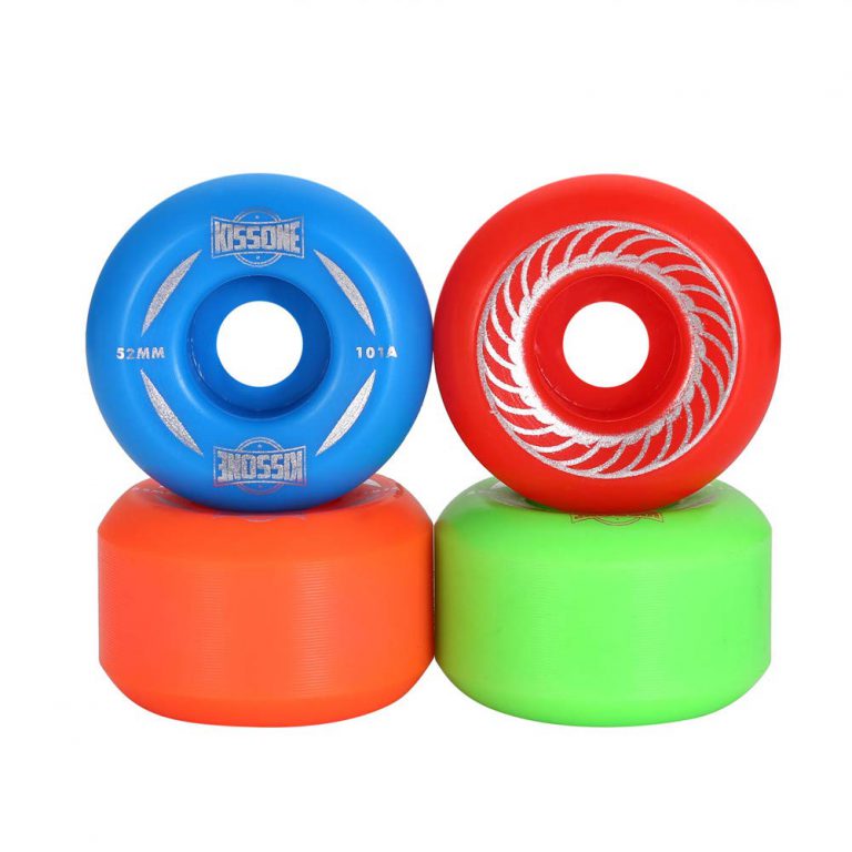 Kissone 53mm Skateboard Wheels 101A hardness Mixed color فروشگاه کِرب